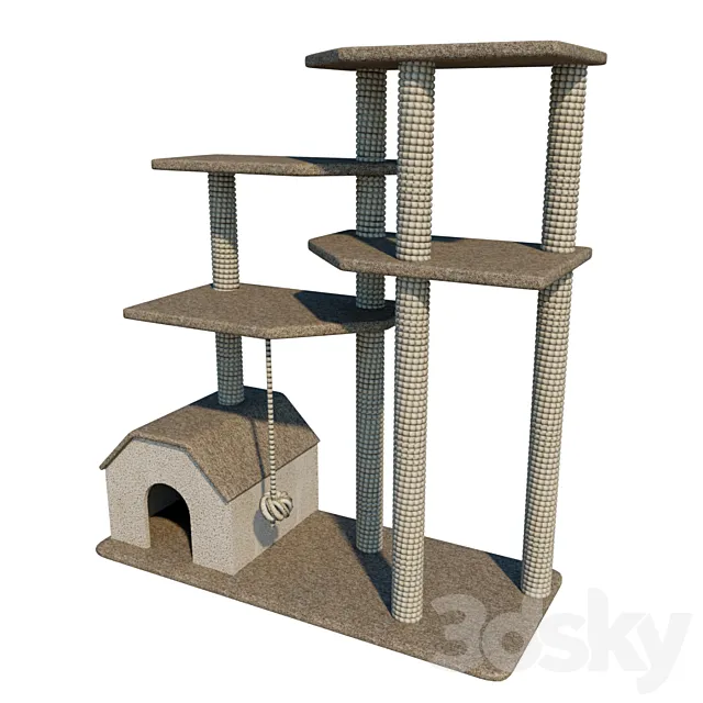 House for cats 3D Model