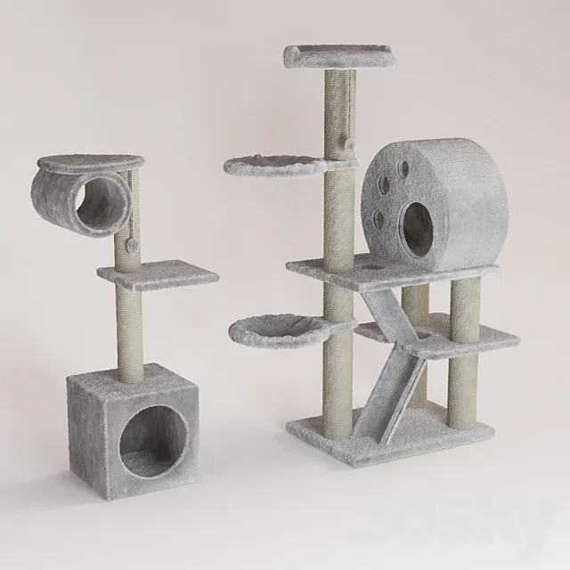 House for the cat "Trixie" 3DModel