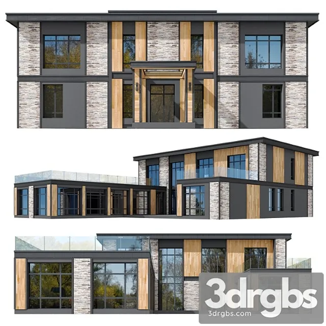 House in the wright style 1 Free Download