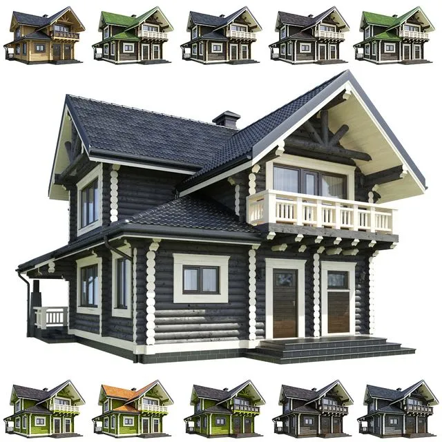 House of the H-beam 1 3D Model