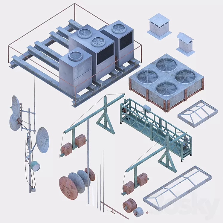 House roof set 2 3D Model