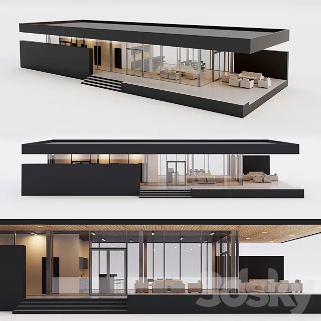 House. Villa. one 3D Model