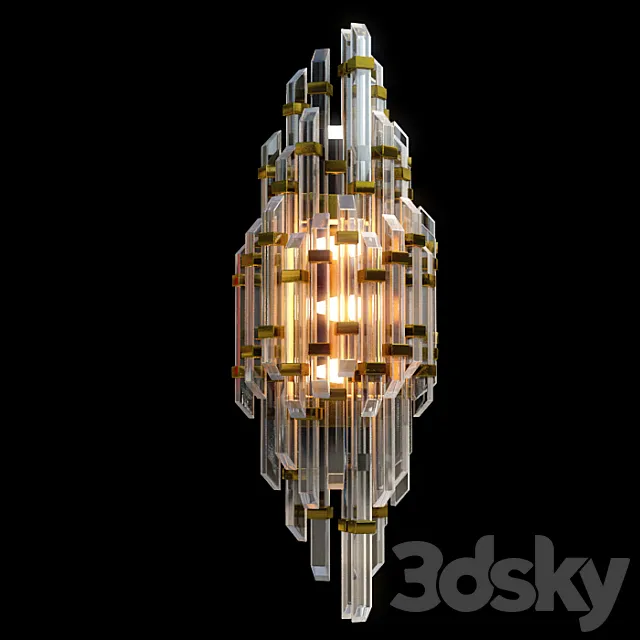 Houseton crystal wall lamp 3D Model