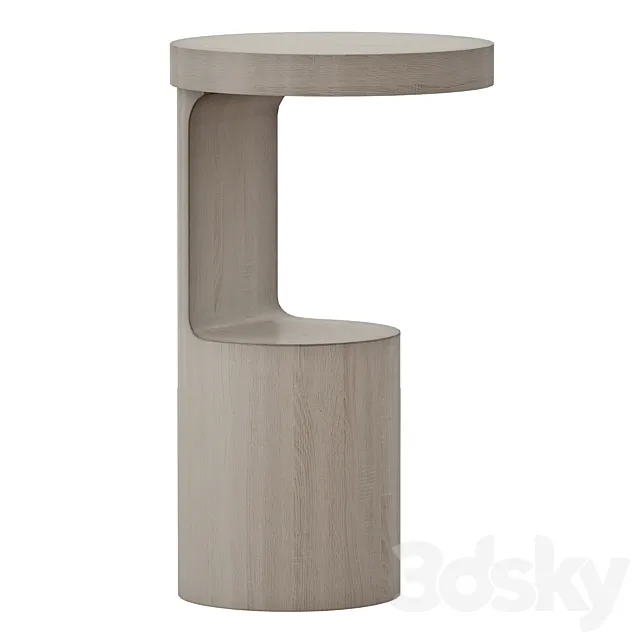 Hout End Table (Crate and Barrel) 3DModel