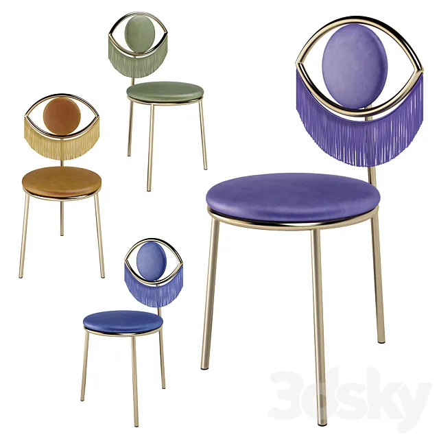 Houtique & Masquespacio Wink Chair 3D Model