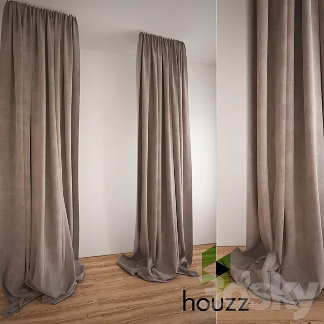 Houzz curtain 3DModel
