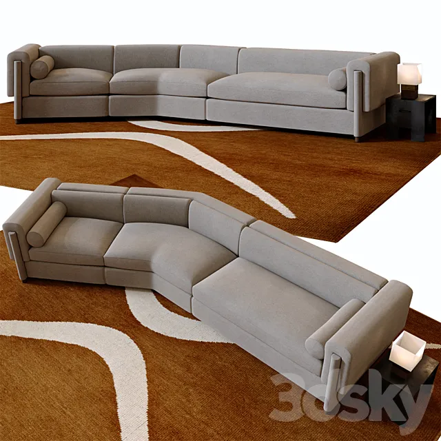 Howard sectional sofa 3D Model