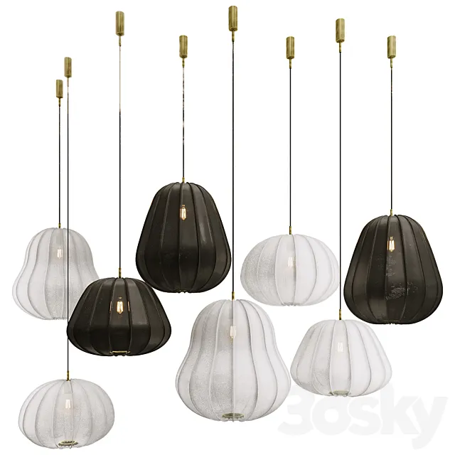 Hozuki Pendant Light _ Collection 3D Model