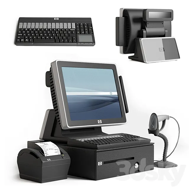 HP Cashier 3DModel