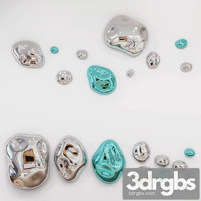 Hp decor Wall decor Stone 3D Model Free