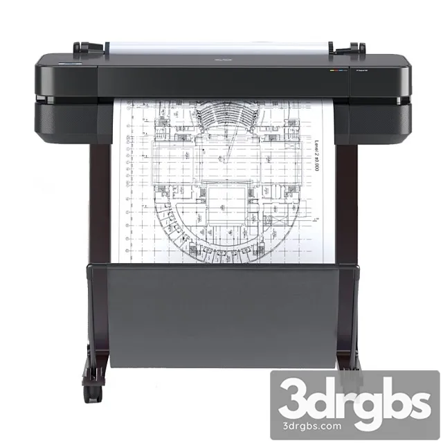 HP DesignJet T630 3D Model Free