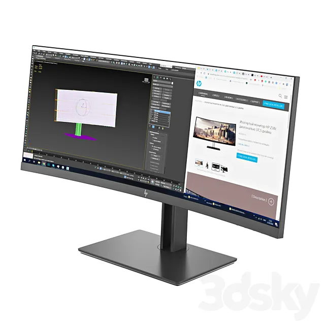 HPZ38c monitor 3DModel