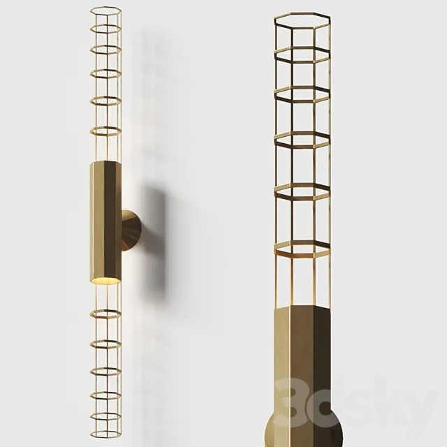 Hubble Palomar Wall Lamp Baxter 3D Model