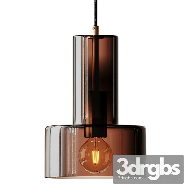Hubsch Glass Pendant Lamp in Brown 3D Model Free