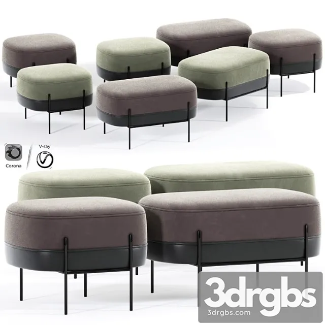 Hubsch pouf 02 2 3D Model Free