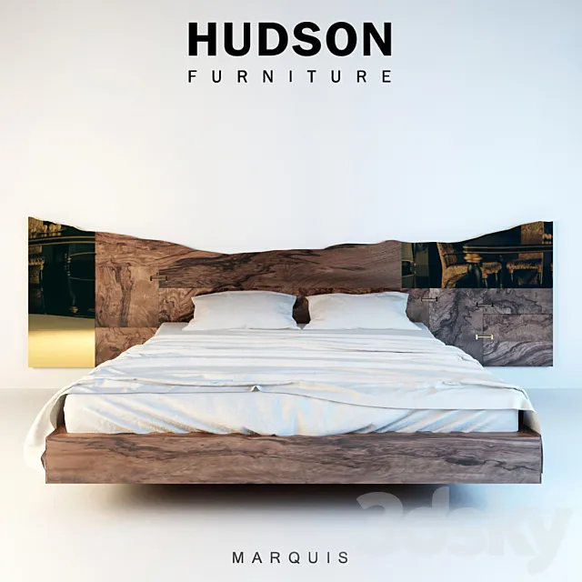 Hudson Furniture bed Marquis 3D Model