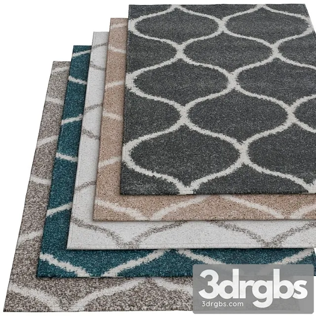 Hudson shag rug - safavieh 3D Model Free