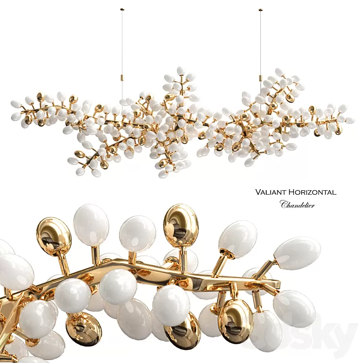 Hudson Valiant Horizontal Chandelier 3D Model