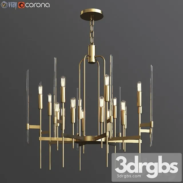 Hudson valley bari chandelier 3D Model Free