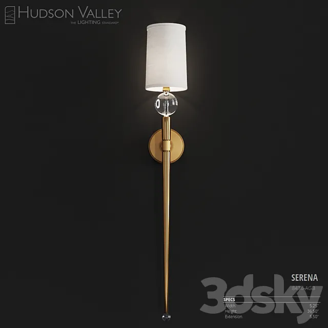 Hudson Valley Lighting Serena Aged Brass Sconce Free Download
