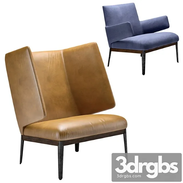 Hug armchair Arflex 3D Model Free