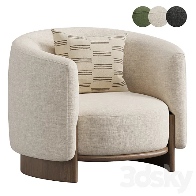 Hug Armchair by Parla 3D Model