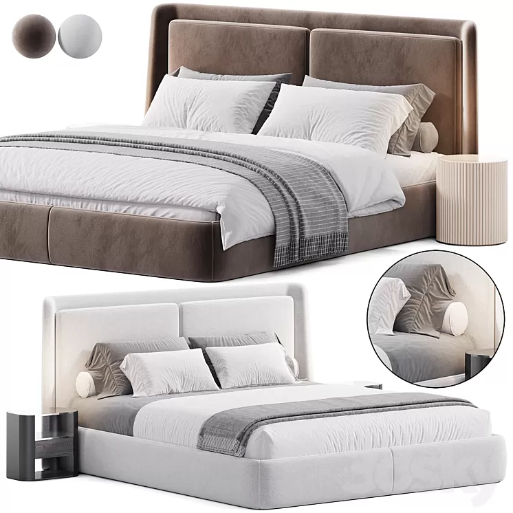 Hug bed by Sicis 3D Model Free