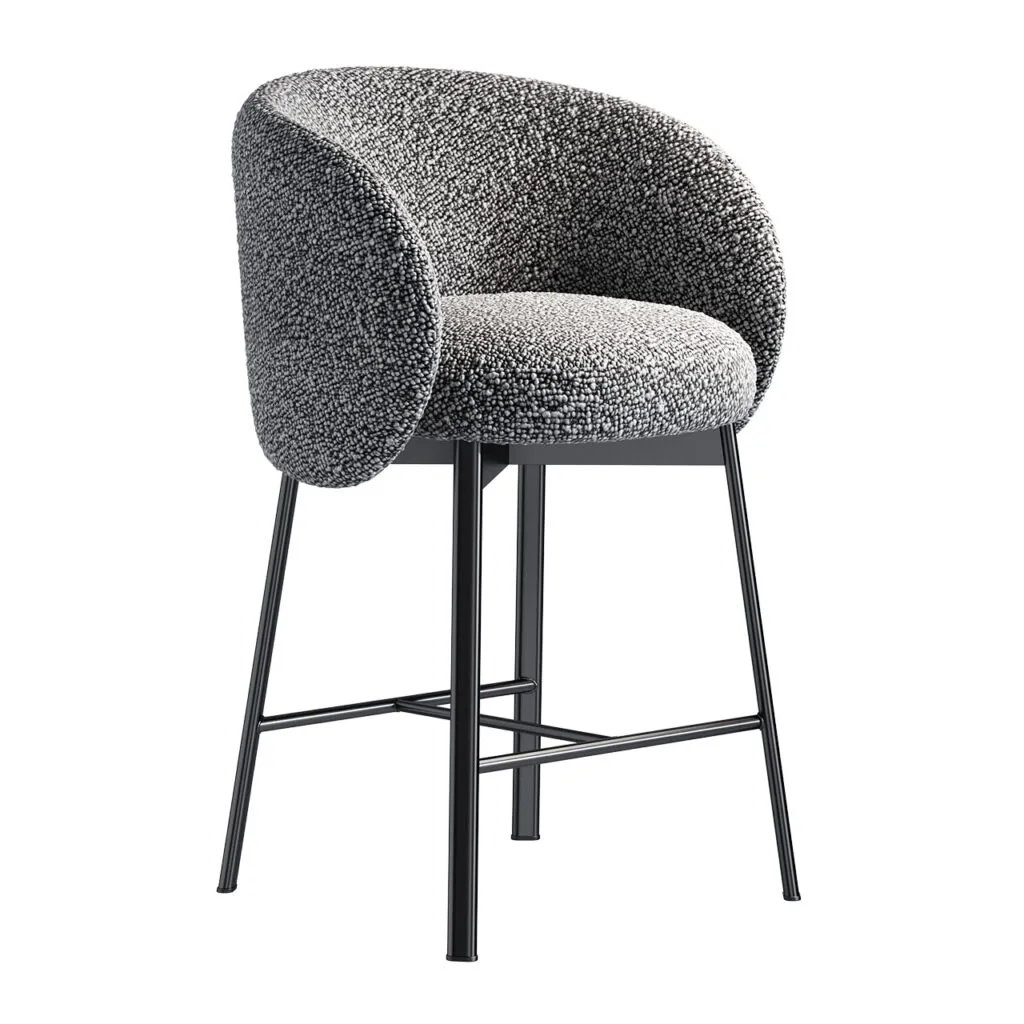 Hug Low Bar Stool by Frigerio