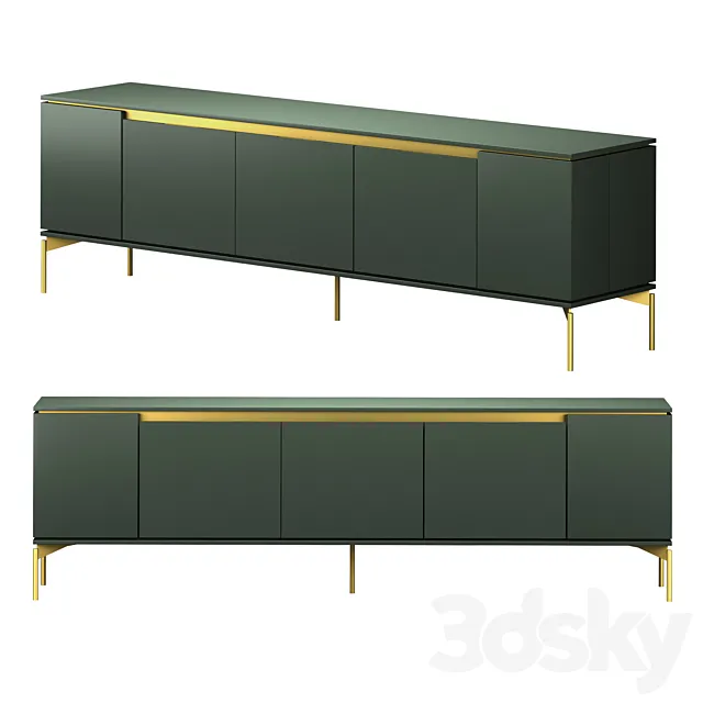 Hug Modern sideboard 3D Model