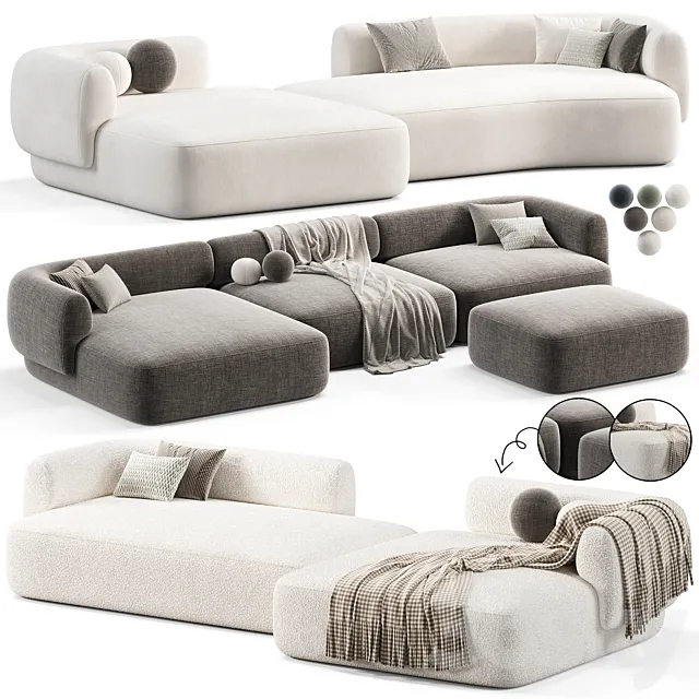 Hug Modular Sofa 3D Model