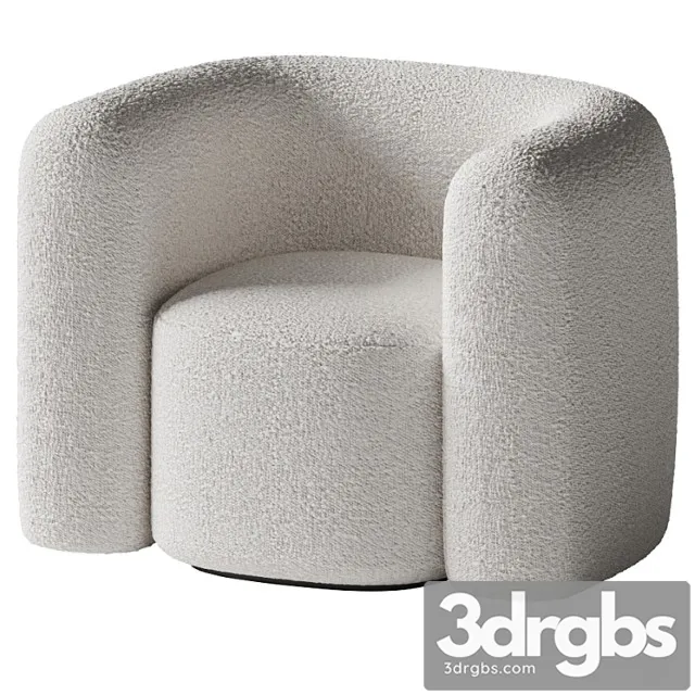 Hugger Chair by Leanne Ford Crate and Barrel 3D Model Free