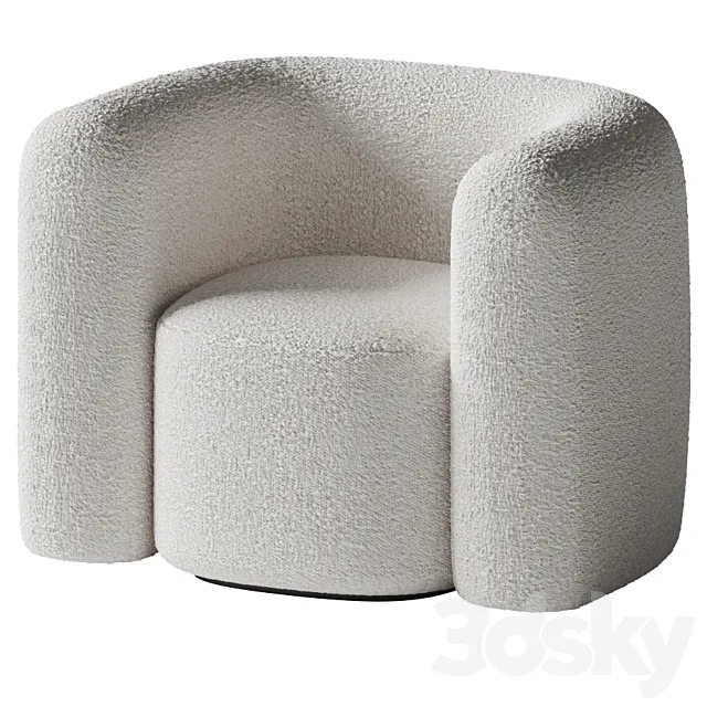 Hugger Chair by Leanne Ford - Crate and Barrel 3D Model