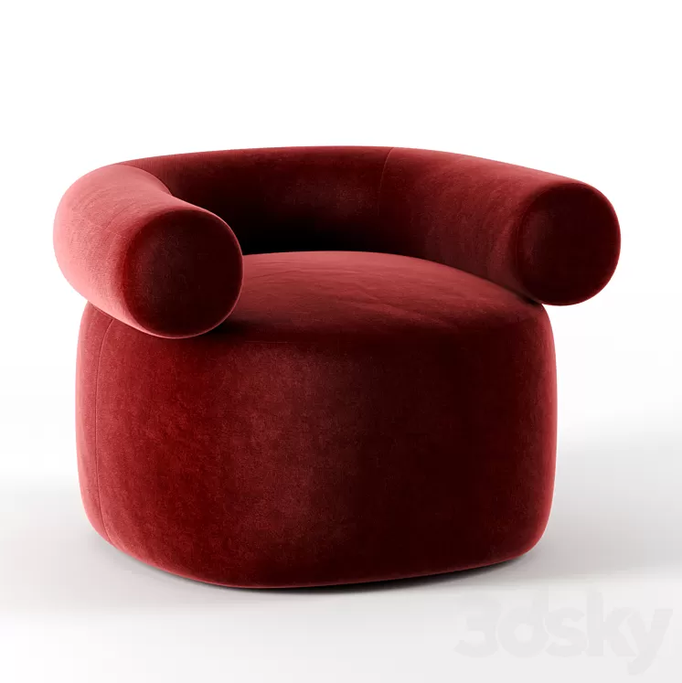 Huggy chair by Sarah Ellison 3D Model