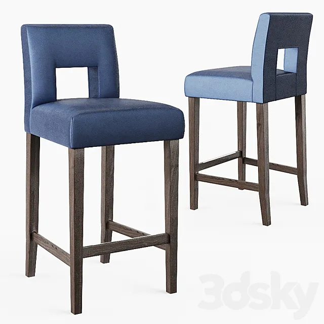 Hugo bar stool from the English company The Sofa and Chair Company 3D Model
