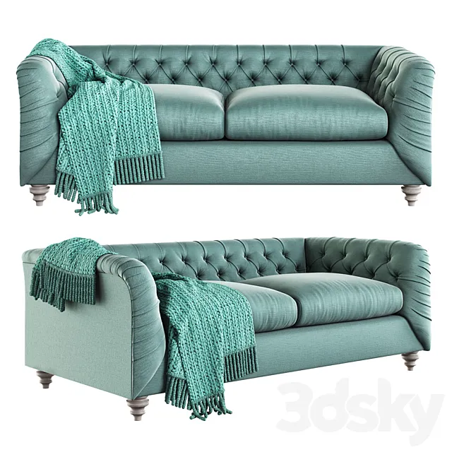 Hugo chesterfield sofa 3DModel