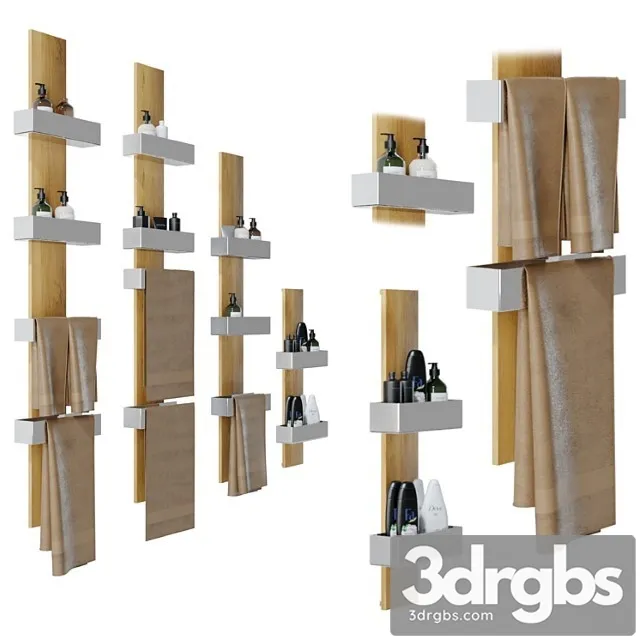 Hu?lsta. bath shelves and towel holder.