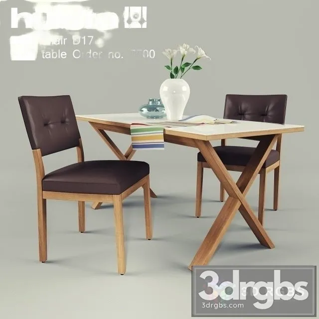 Hulsta Table and Chair 3D Model Free