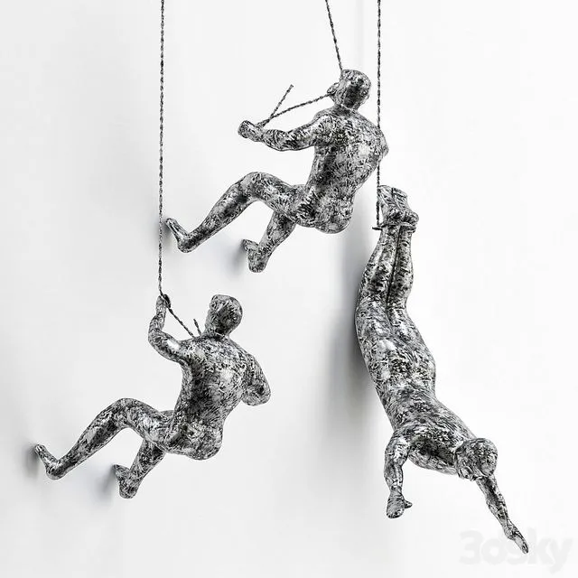 Human Diver Sculpture 3D Model