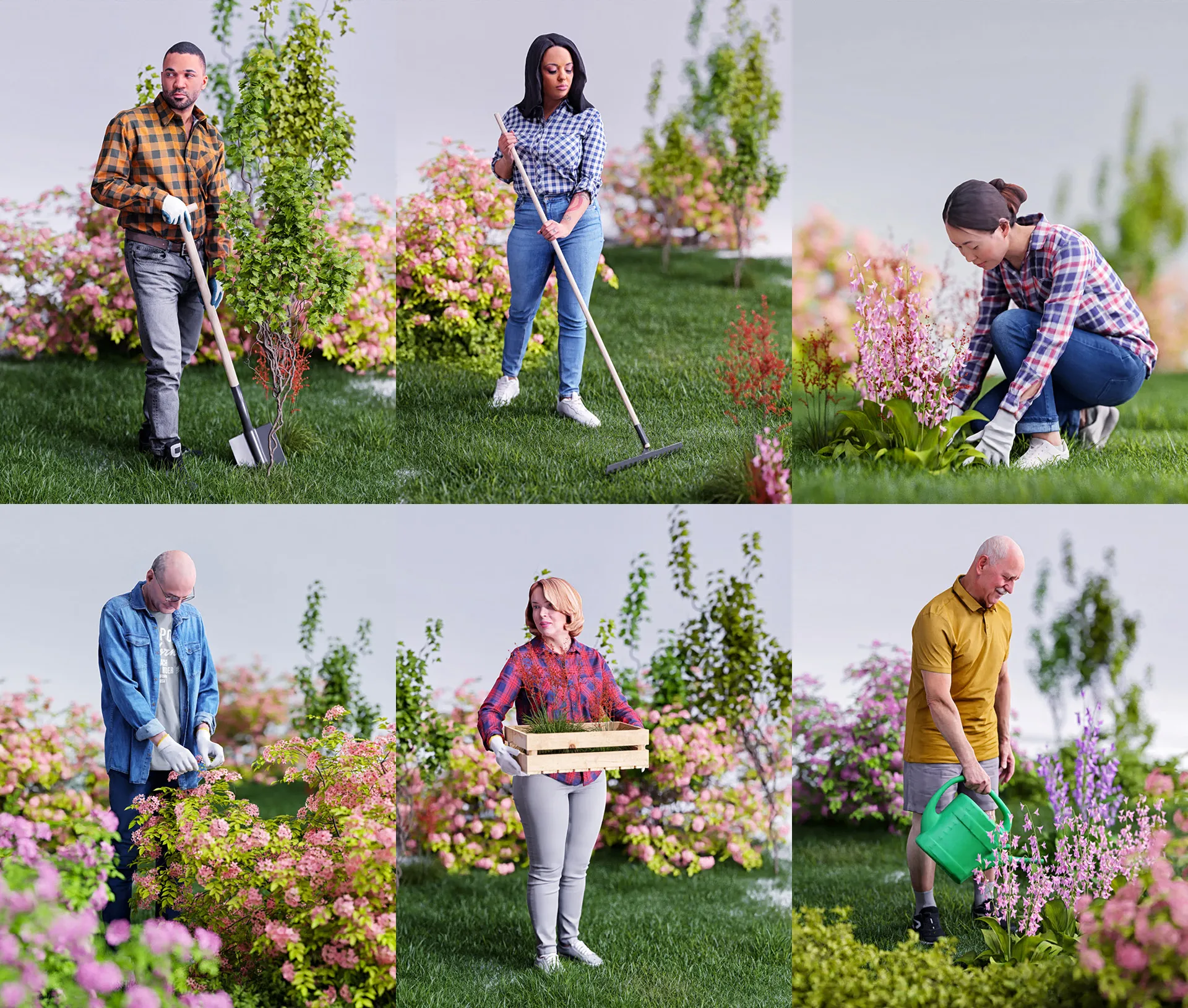 Humano 3D- 2209 - Gardening 01