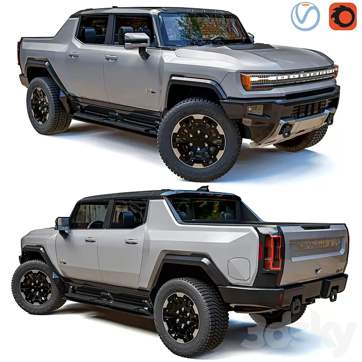 Hummer Ev 2022 3D Model Free