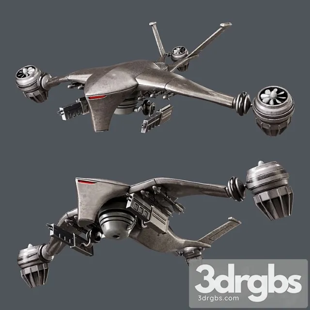 Hunter killer-drone 3D Model Free