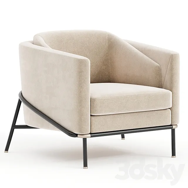 HUNTER LOUNGE CHAIR 3D Model