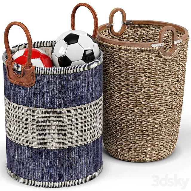 Huntington seagrass baskets 3D Model