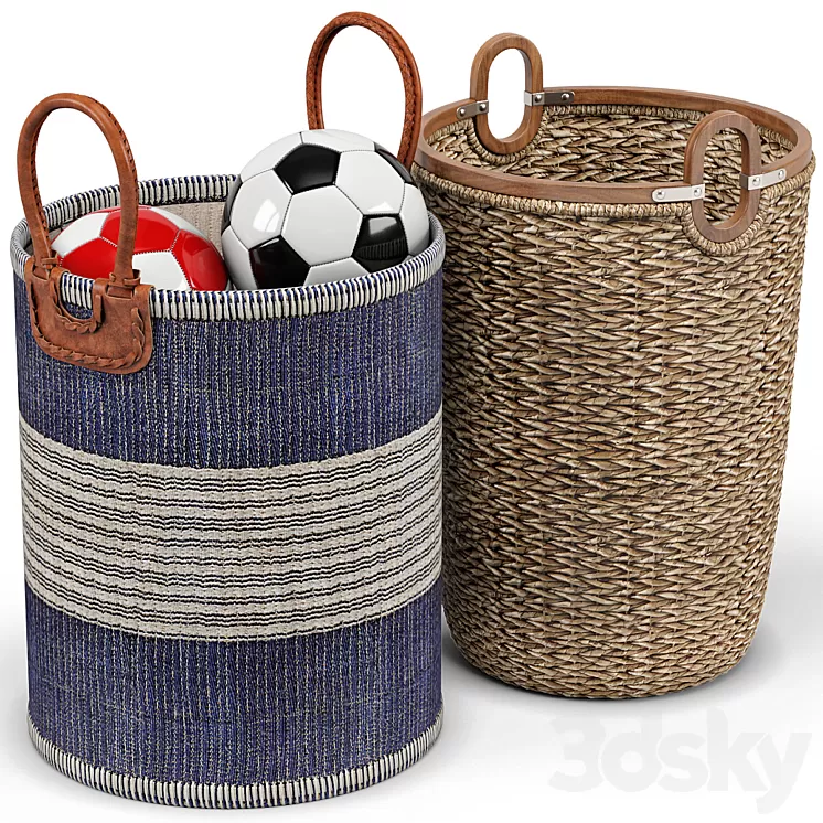 Huntington seagrass baskets 3D Model