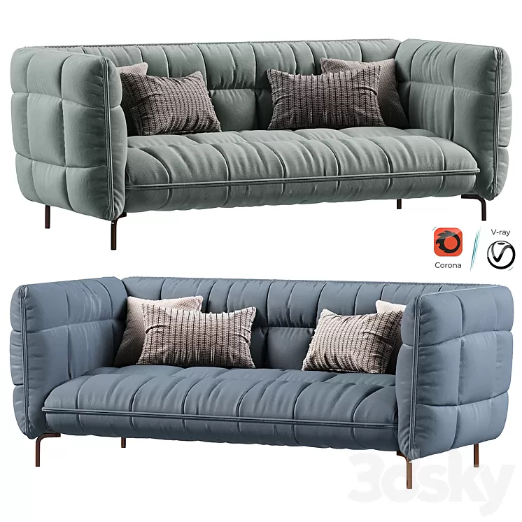 Husk Sofa 3D Model Free