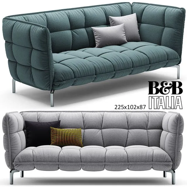 HUSK sofa B&B Italia 225 3D Model