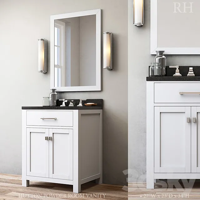 HUTTON POWDER ROOM VANITY 3DModel