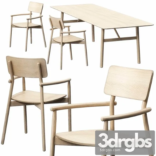 Hven armchair table 260 model 2 3D Model Free