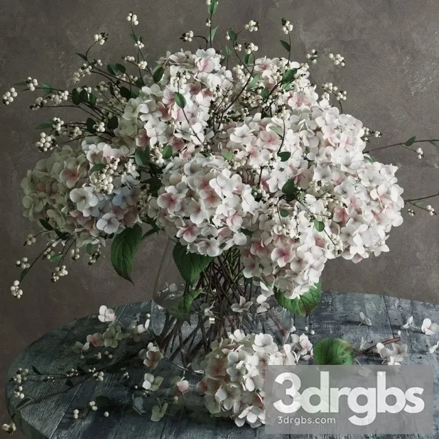 Hydrangea Bouquet 3D Model Free