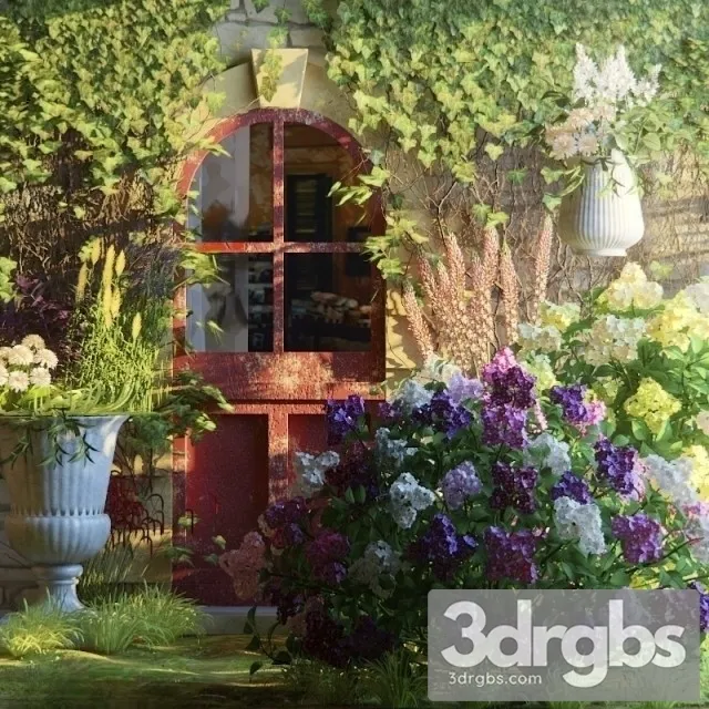 Hydrangea Garden 3D Model Free